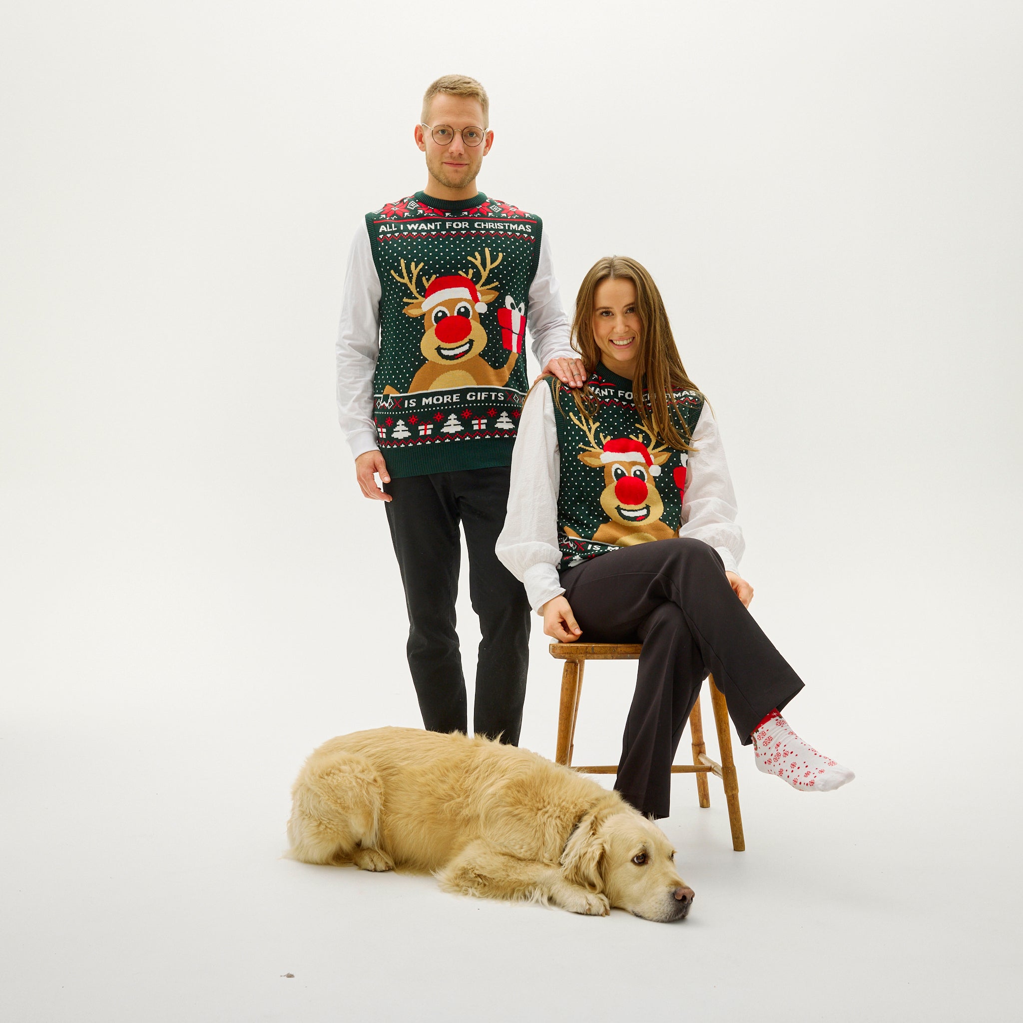 Rudolphs Christmas Gilet - Donna