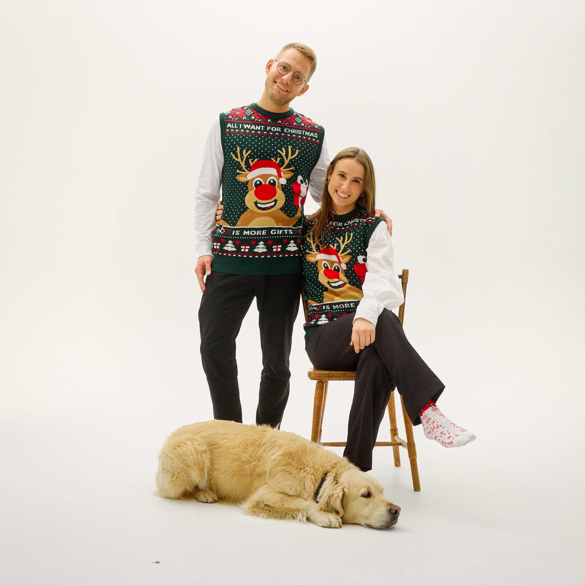 Rudolphs Christmas Gilet - Donna