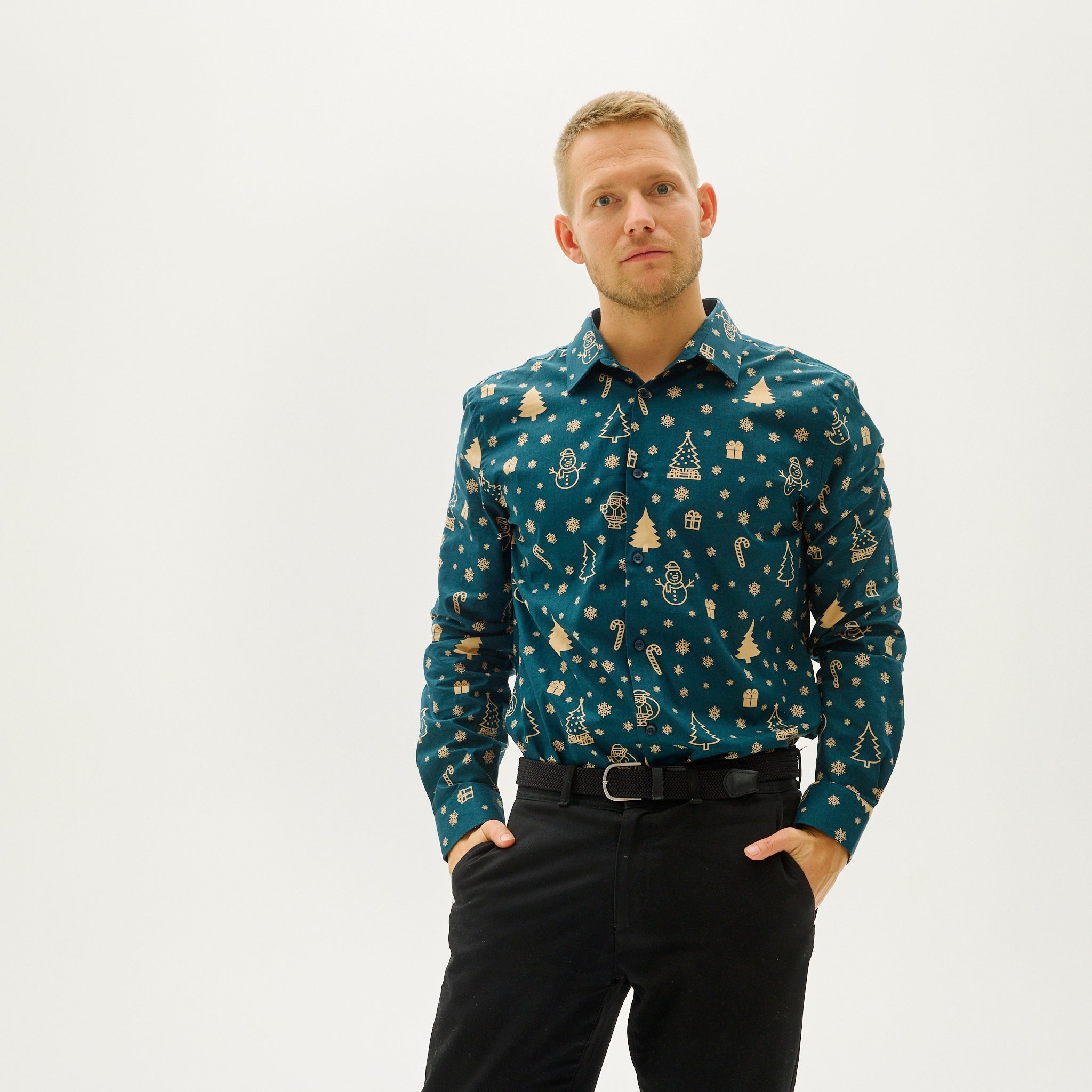 The Snowman's Christmas Shirt - Uomo.